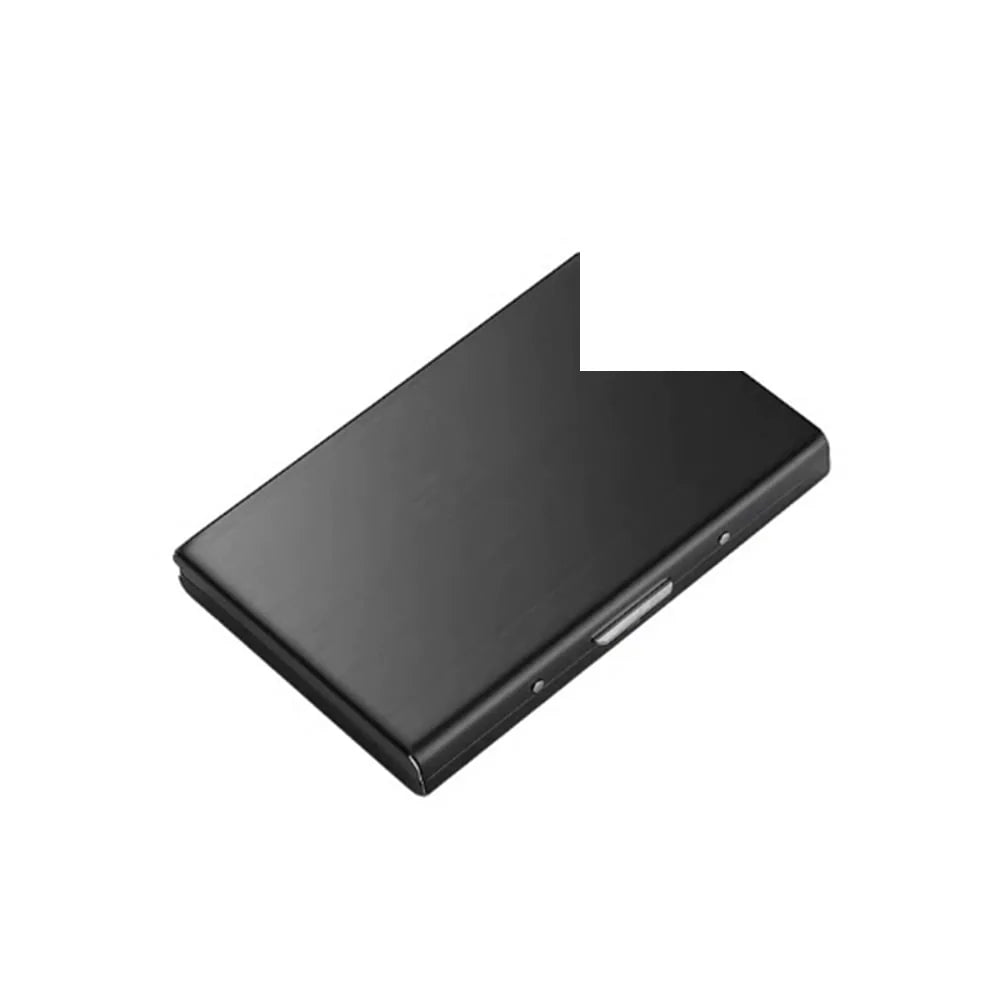 BLINDÉ porta tarjetas RFID de aluminio negro