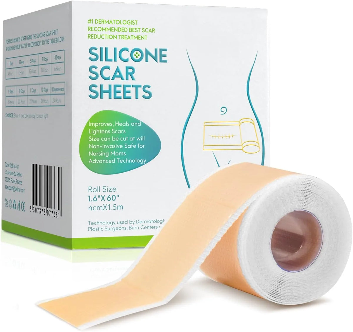 CicaFix rollo de silicona para cicatrices