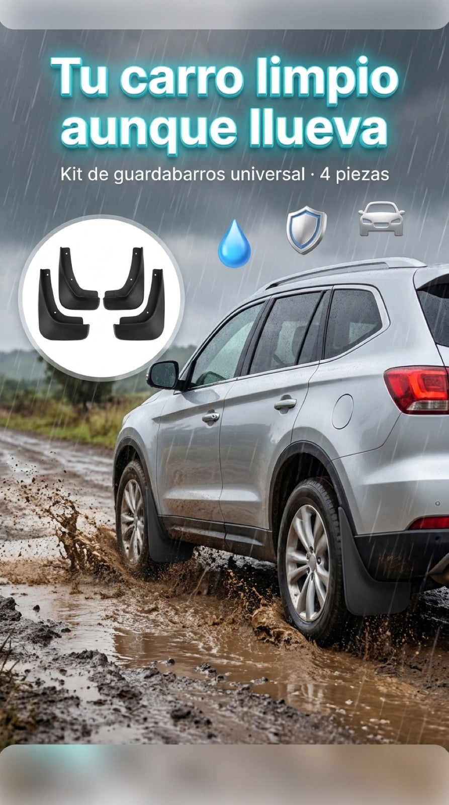 Kit de guardabarros universal x4