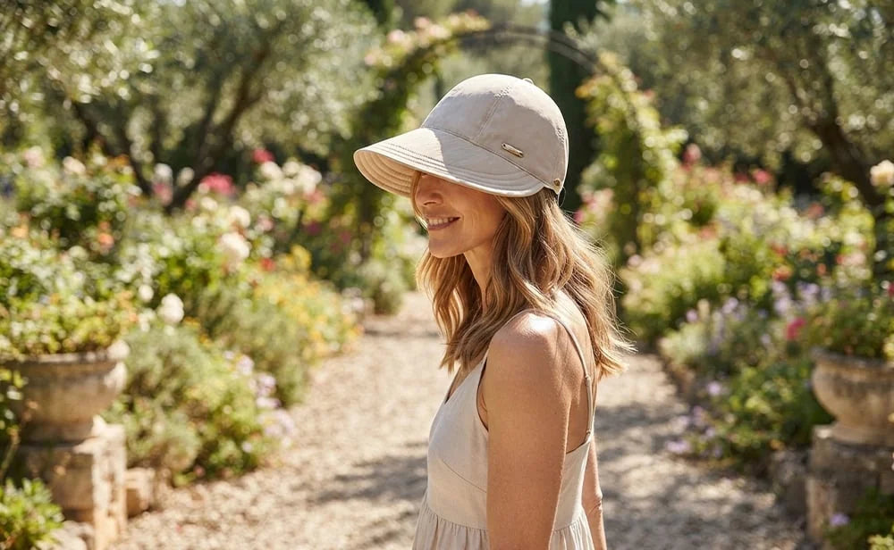 Sombrero Visera de Ala Ancha SOLARA UPF 50+